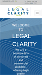 Mobile Screenshot of legalclarity.co.uk