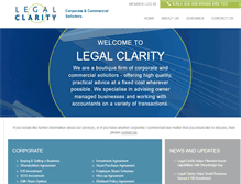 Tablet Screenshot of legalclarity.co.uk